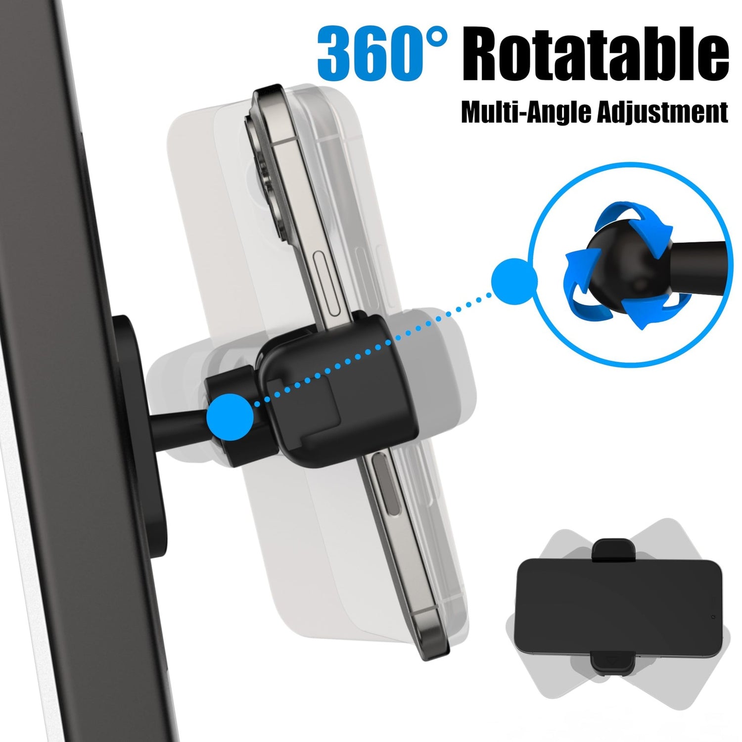 Gym Magnetic Phone Holder Mount,Magnetic Cell Phone Holder for Gym,360 Degree...